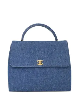 CHANEL Pre-Owned: Голубая сумка 