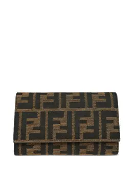 Fendi Pre-Owned: Коричневый кошелёк 