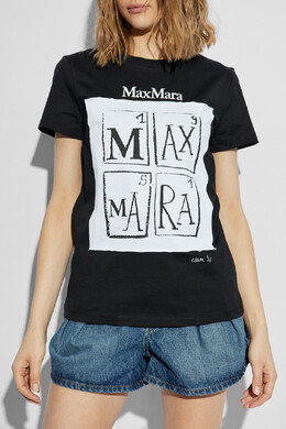 Max Mara: Хлопковая футболка 