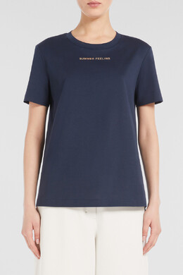 Max Mara: Тёмная футболка 