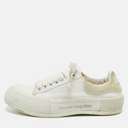 Alexander McQueen: Белые кроссовки  Tread Slick