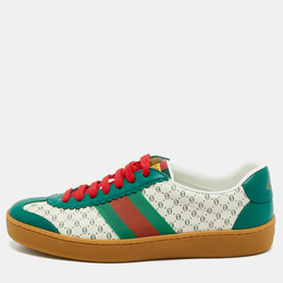 Gucci: Зелёные кроссовки  GG