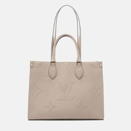 Louis Vuitton: Бежевая сумка-шоппер 