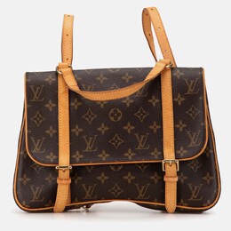 Louis Vuitton: Коричневый рюкзак 