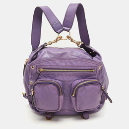 Gucci: Фиолетовый рюкзак 