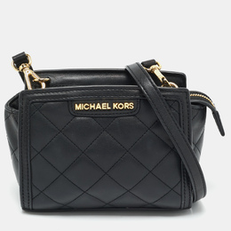 Michael Kors: Чёрная сумка через плечо 