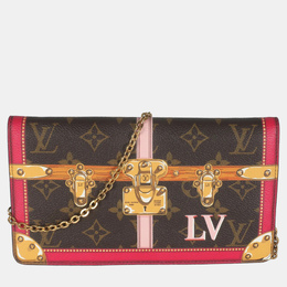 Louis Vuitton: Коричневая сумка  Pochette