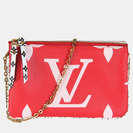 Louis Vuitton: Красная сумка  Pochette