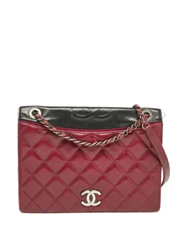 CHANEL Pre-Owned: Бордовая сумка через плечо 
