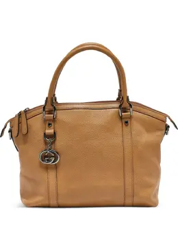Gucci Pre-Owned: Бежевая сумка-шоппер 