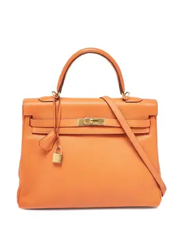 Hermès Pre-Owned: Оранжевая сумка-шоппер 