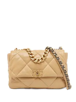 CHANEL Pre-Owned: Бежевая сумка 