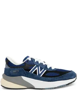 New Balance: Синие кроссовки 