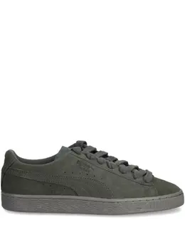 PUMA: Тёмные кроссовки  Suede