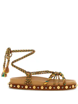 Aquazzura: Коричневые сандалии 