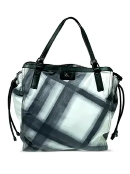 Burberry Pre-Owned: Сумка-шоппер в клетку 