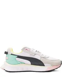 PUMA: Белые кроссовки  Wild Rider