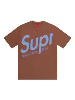 Supreme: Коричневая футболка 