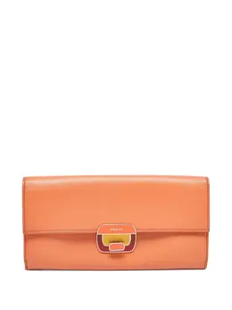 Prada Pre-Owned: Оранжевый кошелёк 