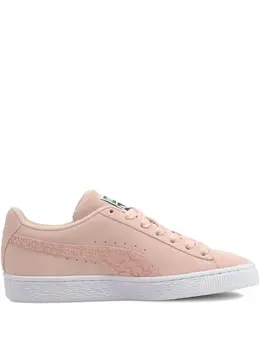 PUMA: Светлые кроссовки  Suede