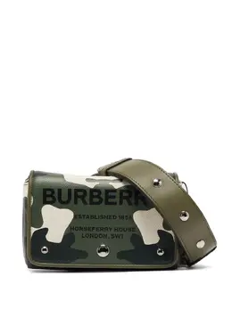 Burberry Pre-Owned: Зелёная сумка 