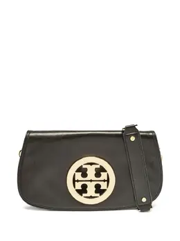 Tory Burch: Чёрная сумка через плечо 