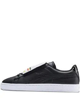 PUMA: Чёрные кроссовки  Basket