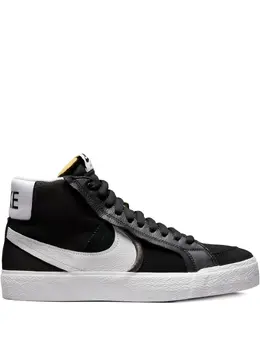 Nike: Чёрные кроссовки  SB Zoom Blazer Mid
