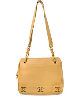 CHANEL Pre-Owned: Бежевая сумка 