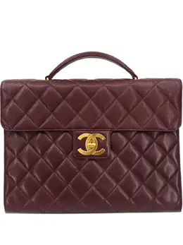 CHANEL Pre-Owned: Бордовая сумка 