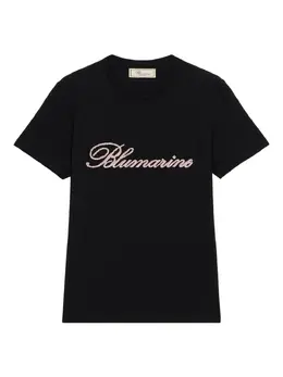 Blumarine: Чёрная футболка 