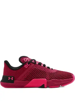 Under Armour: Розовые кроссовки 