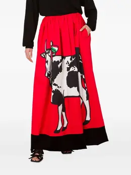 Moschino: Юбка с принтом 