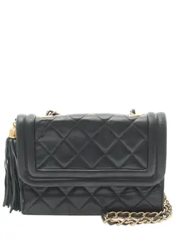 CHANEL Pre-Owned: Зелёная сумка через плечо 