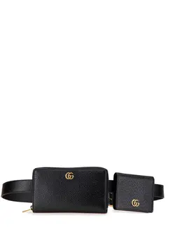 Gucci Pre-Owned: Чёрная поясная сумка 