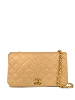 CHANEL Pre-Owned: Бежевая сумка 