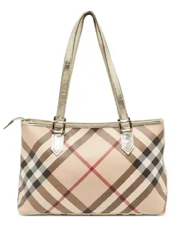 Burberry Pre-Owned: Бежевая сумка 