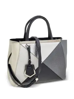 Fendi Pre-Owned: Серебристая сумка-шоппер 