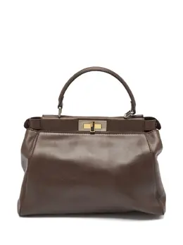 Fendi Pre-Owned: Коричневая сумка-шоппер 