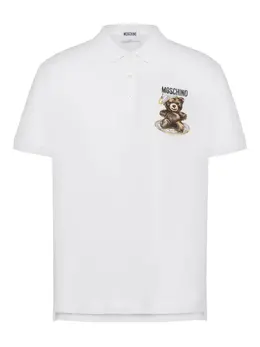 Moschino: Белое поло  Teddy Bear
