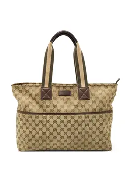 Gucci Pre-Owned: Бежевая сумка-шоппер 