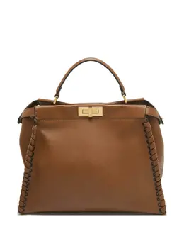 Fendi Pre-Owned: Коричневая сумка-шоппер 