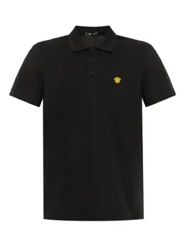 Versace: Чёрное поло  Medusa