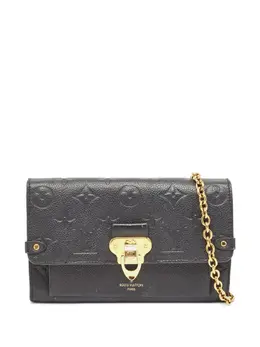 Louis Vuitton Pre-Owned: Чёрный клатч 