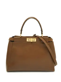 Fendi Pre-Owned: Коричневая сумка-шоппер 
