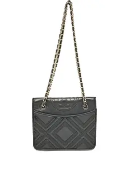 Tory Burch: Чёрная сумка  Fleming