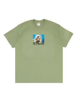 Supreme: Зелёная футболка 