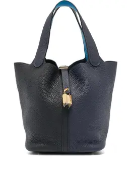 Hermès Pre-Owned: Синяя сумка-шоппер 