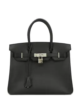 Hermès Pre-Owned: Чёрная сумка-шоппер 