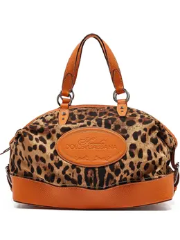 Dolce & Gabbana Pre-Owned: Сумка-шоппер с леопардовым принтом 